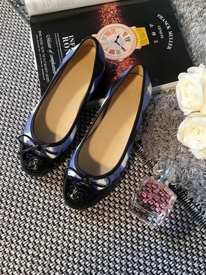 CHANEL Shallow mouth flat shoes Women--022